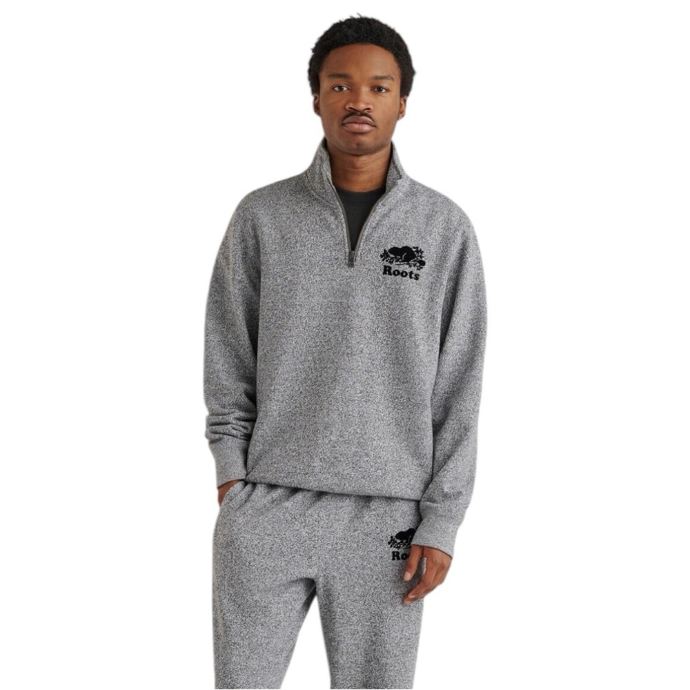 Red Roots Quarter Zip Up Sweater (M)